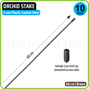 10 Pcs Plastic Coated Steel Wire for Orchid Spike Plant Support | Tiang Kawat Besi Lapis Plastik Penyangga Tangkai Bunga Anggrek