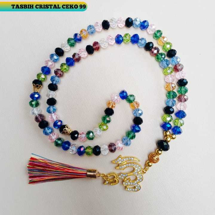 99 Butir New Tasbih NEW!!! Tasbih Kristal 99 Butir Rumbai Warna