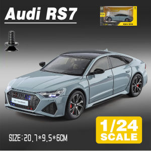 LEO 1:24 Audi RS7 Flashing Version Diecast Model Car Alloy Cars Toys Collection Gift For Kids Boy Girl