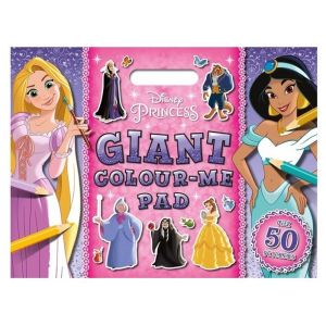 Disney Princess Giant Fun Colouring Pad Book With Stickers For Kids