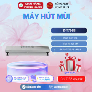 Hút mùi Dmestik ES 1170 DMK dạng cổ điển chất liệu inox cao cấp thiết kế gọn gàng