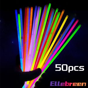 Glow Sticks 100Pcs/50pcs Ultra Bright Glow Party Supplies with Connectors