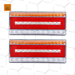 ไฟท้ายรถบรรทุก LED 24V ยาว 33CM. ไฟท้ายตกแต่ง รถบรรทุกและรุ่นทั่วไป ไฟสัญญาณ (ไฟเลี้ยว ไฟเบรค ไฟหรี่ ไฟถอย ) ไฟท้ายเหลี่ยม (Snowflag33c)