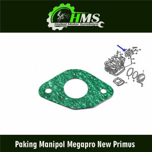 Paking Manipol Megapro New Primus - Packing Kertas Gasket Perpak Insulator Intake Manipul Manifold