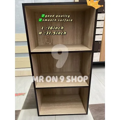 Mr online shop- 3 Tier Box / 5 Tier Box / Book Shelf / 3 Tier / 5 Tier Multipurpose Rack *(Brown colour)*