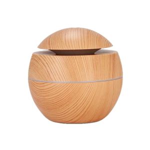 NHIH Cool Mist Air Humidifier Ultrasonic Wood Mini Mist Maker Portable Colorful LED Light Mist Air Purifier Home Use