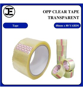 (6 ROLL) OPP Tape Transparent 48mm X 80Y