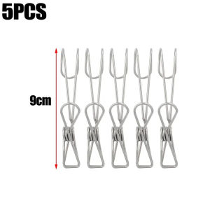 10PCS Clothes Drying Clip Stainless Steel Hook Towel Hanging Bathroom Clothes Hanger Laundry Hook Household Storage Hooks