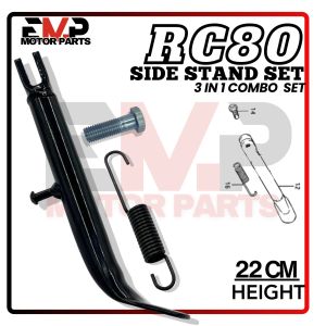 SIDE STAND RC80 TONGKAT TEPI RC80 SET SPRING BOLT RC80