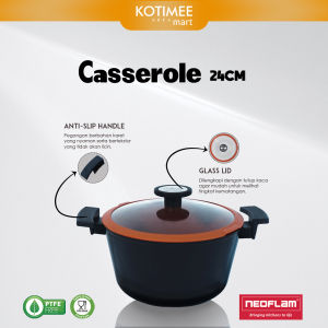 Casserole Panci Anti Lengket Neoflam Ceramic Coating 24 cm