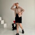Peach Poppy CANDY Knit Top Cardigan - Atasan Cardi Wanita Baju Panjang Knitwear. 