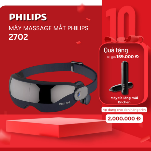 Máy Massage Mắt Bluetooth PHILIPS PMM2702 - Thiết Kế Nhìn Xuyên Kết Nối Thông Minh Âm Thanh Tích Hợp