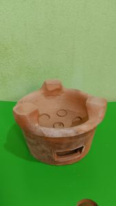 Bếp đất nung nướng than loai nhỏ 17 cm