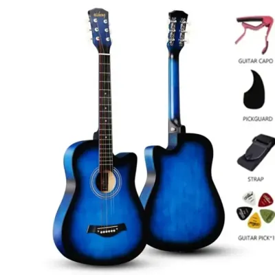 38 Inch Beginners Practice Students Guitar Acoustic Guitar with Accessories
