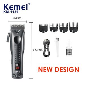 Kemei KM-1136 Alat Cukur Rambut Hair Clipper Trimmer