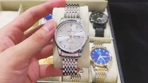 Swiss Fully Automatic Movement Waterproof Luminous Dual Calendar Non-Mechanical Mens Watch Male Student Korean Version Simple Manufacturer