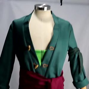 Roronoas Cosplay Costume Anime Kimono Robe Zoro Cloak Uniform Halloween Outfits With Earrings For Comic Con2026