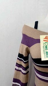 Blouse sabrina rajut // Atasan sabrina