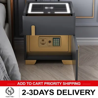 JUANS HOME Smart bedside table light luxury simple modern hidden safe integrated bedside table
