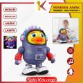 SK-M311 Mainan Anak Bebek Astronot Joget Robot Menari Ada Lampu + Musik / Dancing Robot Joget Space Duck Dance Kids / Mainan Bebek Luar Angkasa. 