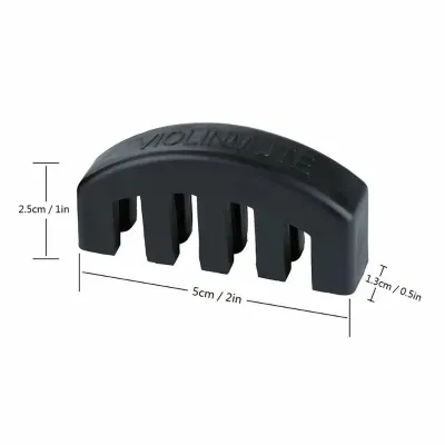 7wvr 1PC Rubber Violin Mute Silencer for 4/4 3/4 1/2 Violino Practice Accessories Violin Strings Violin Accessories Luthier 5T9N4