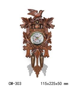 Classic Design Cuckoo Clock Quartz Wall Clock with Cuckoo Sound Living Room Home Decor Wall Clock