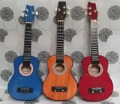 Gitar Ukulele Kentrung - Alat Musik Kecil 4 Akustik Senar - Warna Random