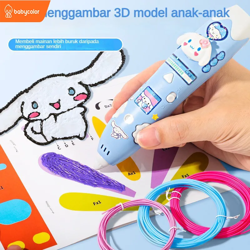 3D Printing Pen 3D Printer Arts Pen Wireless 3D Pen Edition Mainan