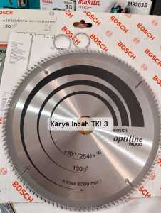 Mata Gergaji Kayu Bosch 10"Inch 120T Optiline Wood Mata Sirkel Circular Saw 10Inch 120Mata Blade