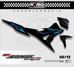 STRIPING HONDA SONIC VARIASI 150R STIKER HONDA SONIC 150 R VARIASI SC-12