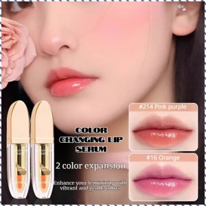 【Original】[Deep Nourishment] Line-Lightening Color-Changing Lip Essence Oil温感变色滋润唇釉 Talian Minyak Pati Bibir Penukar Warna Sensitif Panas-Minyak Pati