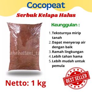 Cocopeat serbuk kelapa halus siap tanam