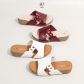 Dlafeet Sandal Wedges Wanita Cintya White. 