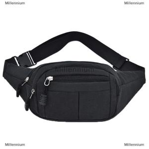 [COD] Millennium Mens Waist Pack Nylon Fanny Bags Boy Drop Leg Bags Hip Bum Belt Bag Travel Riding Motorcycle Crossbody Purse Pouch