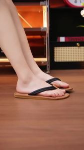 [Free Shipping] Island Vacation Style WomenS Summer Flip-Flops Fashionable Soft-Soled Non-Slip Lightweight Simple Flat-Soled Casual Sandals
