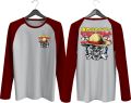 KAOS RAGLAN PRIA SABLON MUGIWARA DEPAN BELAKANG \ KAOS RAGLAN PRIA LENGAN PANJANG ATASAN PRIA / KAOS MURAH / KAOS DISTRO / KAOS SIMPLE / T-SHIRT PRIA. 