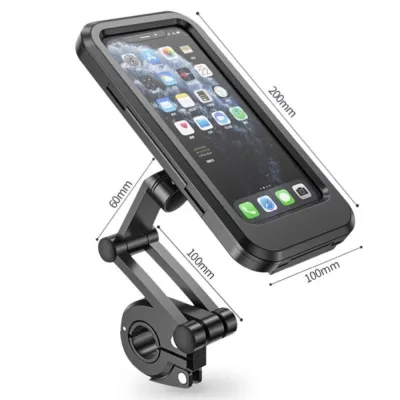 Adjustable Waterproof Motorcycle Bike Phone Holder TPU Touch Screen