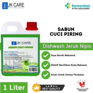 Sabun Cuci Piring Jeruk Nipis 1 Liter Membersihkan Noda Makanan Aman Untuk Semua Peralatan Makan