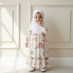 CK - GAMIS ANAK PEREMPUAN ISABELA TERBARU UNTUK USIA 1-10 TAHUN BAHAN KATUN RAYON PREMIUM.