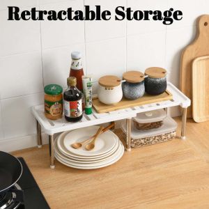 Kitchen Cabinet Retractable Shelf/Under Sink Organizer/Pantry Storage Racks For Cabinets Tableware