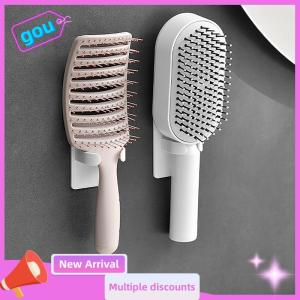 gou Comb Holder Bathroom Wall Hanging Comb Storage Rack Hair Clip Organizer Air Cushion Comb Holder Creative Plastic Comb Rack