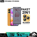 2IN1 TEMPERED GLASS BLUE ZTE NUBIA V70 V70 DISEGN BONUS LENSA CAMERA ANTI RADIASI/BLUE. 