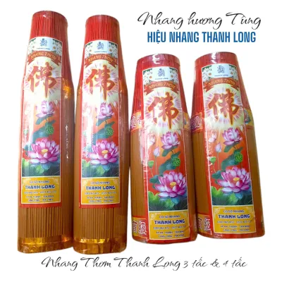 1KG Nhang Thơm Hiệu Nhang Thanh Long loại 3 tấc và 4 tấc Nhang thơm thiên nhiên