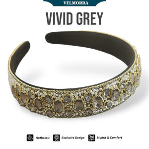 [VELMORRA] Headband Monsho Bando Korea Kristal Rhinestone Mewah Berkilau