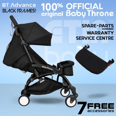 BABY THRONE Advance Baby Stroller [Genuine] Travel Cabin Size Compact Foldable BabyThrone Lightweight Infant Newborn Trolley Bayi Push Car Seat Baby Chair