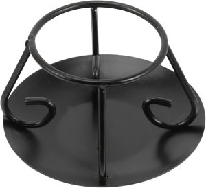 Cabilock Vintage Cast Cauldron Pot Holder Stand Cooking Stand Desktop Ornament Decorative Cast Crafts Kitchen Office Ritual Use Cauldron Pot Display