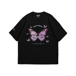 BSL - 115 Baju Kaos Pria Wanita lengan pendek motif "Butterfly Mariposa" Digital Printing Kaos Distro Combed Atasan - pakaian wanita - pakaian pria - baju wanita - baju pria - atasan wanita pria - kaos oversize - kaos hitam putih - kaos katun - printing
