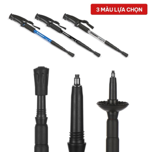 Gậy leo núi đi bộ trekking GoodFit GF03E hợp kim nhôm rút gọn chính hãng TPHCM