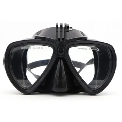TELESIN Diving Goggle Snorkel Mask with Built-in Mount for Action Cameras GoPro Hero DJI Osmo Insta360 SJCAM etc GP-DIV-GS2-P