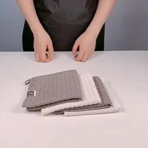 Coffee Machine Cleaning Barista Bar Towel Waffle Small Towel Quick Dry Cloth for Kitchen square 30cm-152c4c8b